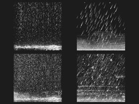 水滴蓝色雨滴背景图