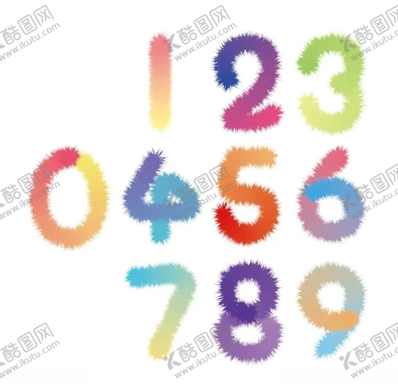 编号：65966907020817433315【酷图网】源文件下载-绒毛数字