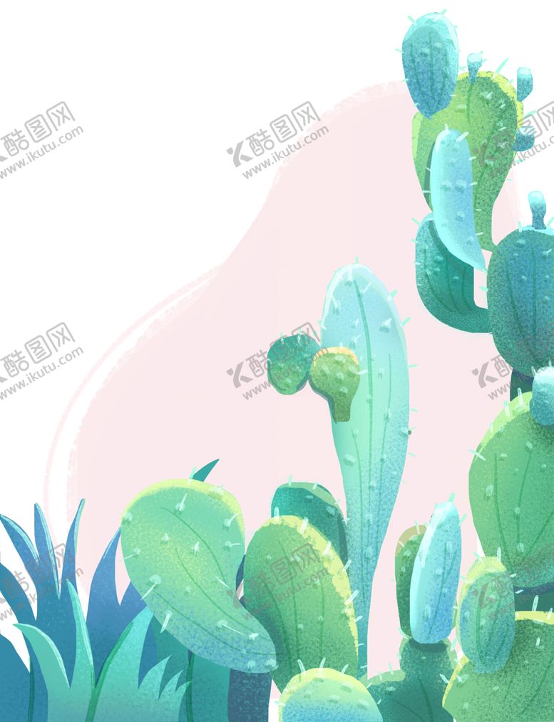 编号：49324610110332099798【酷图网】源文件下载-手绘仙人掌