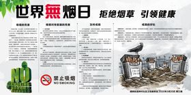 世界无烟日宣传教育展板