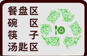 餐具标识牌
