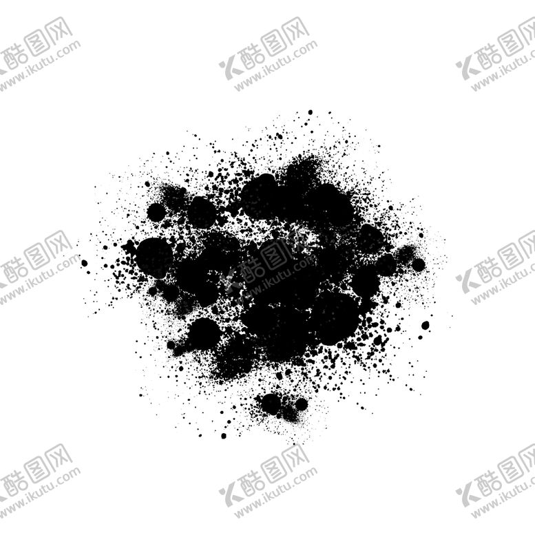 编号：95761210072145307824【酷图网】源文件下载-水墨元素泼墨笔刷墨迹素材