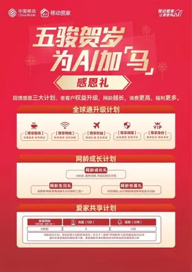 五骏贺岁移动单页