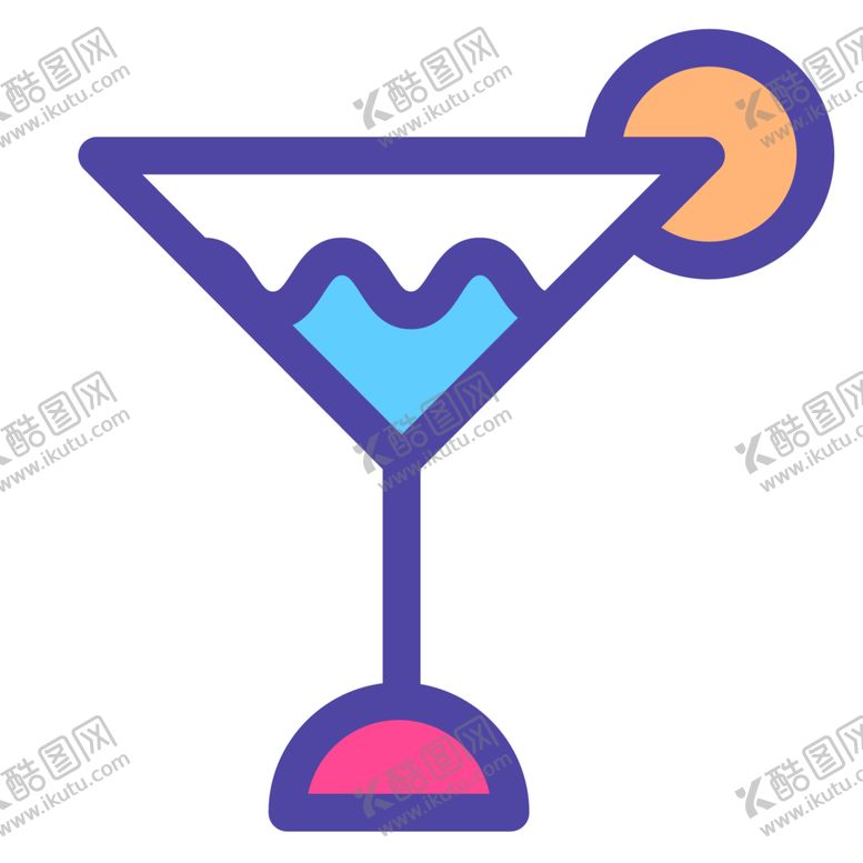 编号：15724307071826362844【酷图网】源文件下载-鸡尾酒餐饮标志图形图标装饰素材
