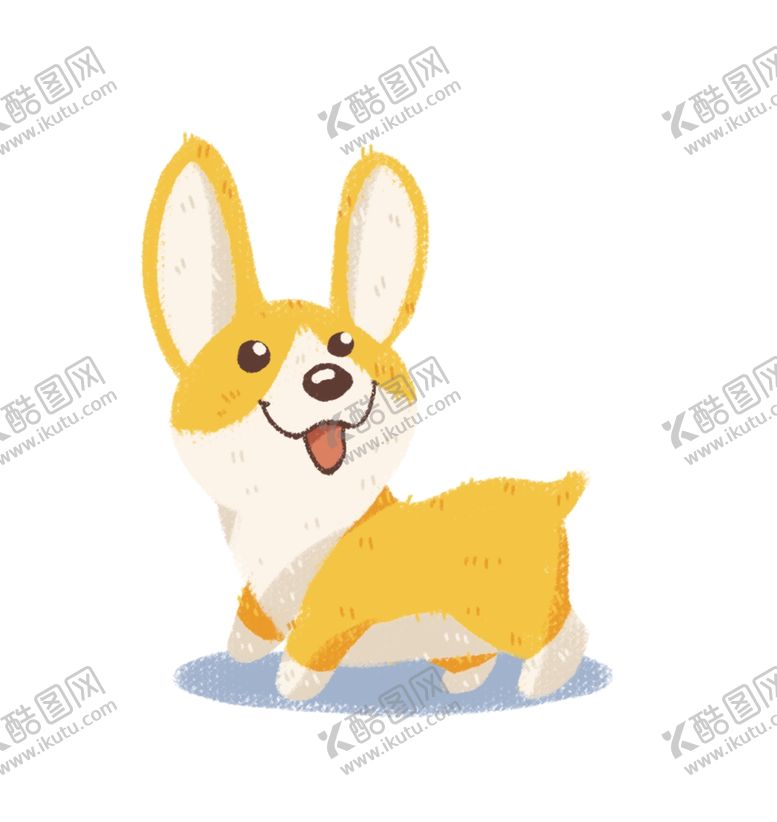 编号：22603904201729425802【酷图网】源文件下载-可爱的小狗插画