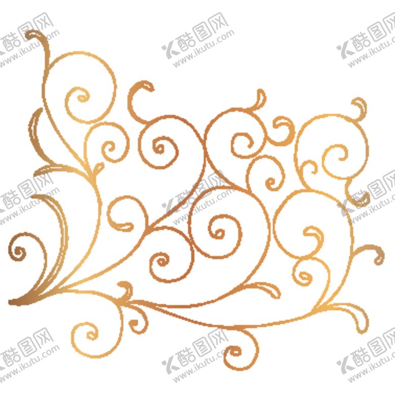编号：92749309281535458940【酷图网】源文件下载-创意金色花纹图案设计