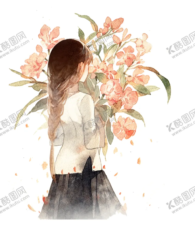 编号：76261204231635075674【酷图网】源文件下载-彩绘人物背影