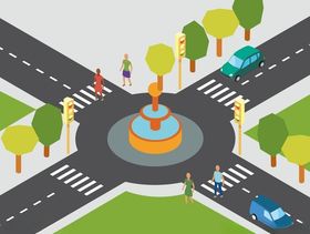 马路十字路口