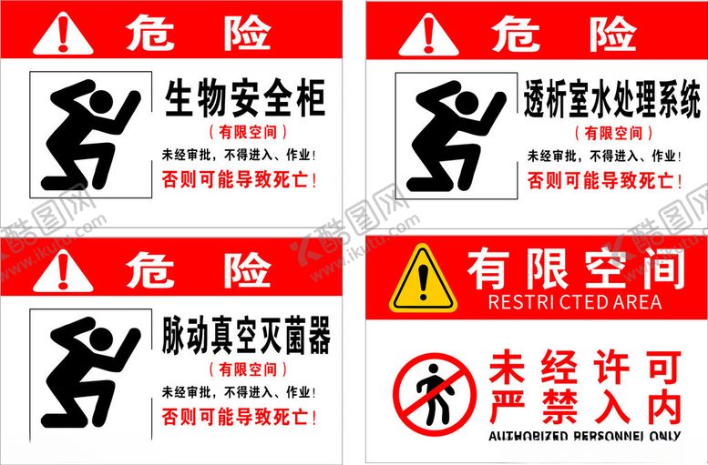 编号：39262004161623262463【酷图网】源文件下载-医院有限空间牌