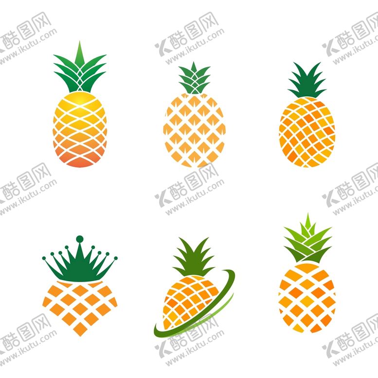 编号：43712809160836325864【酷图网】源文件下载-卡通菠萝