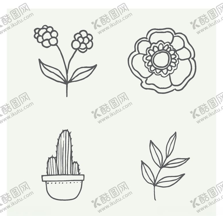 编号：20965906271216302631【酷图网】源文件下载-手绘植物