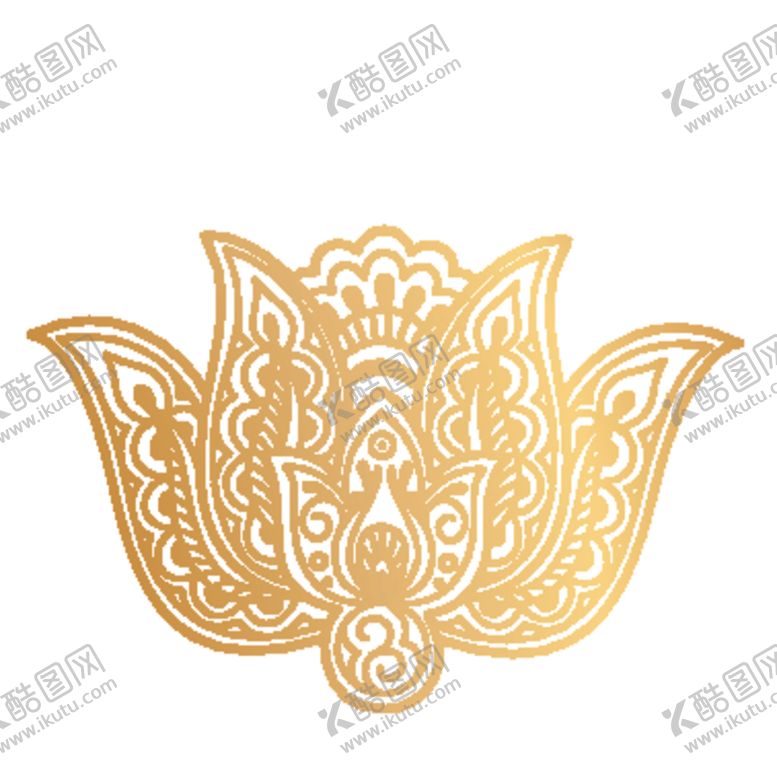 编号：65294210100707492427【酷图网】源文件下载-欧式金色花纹图案