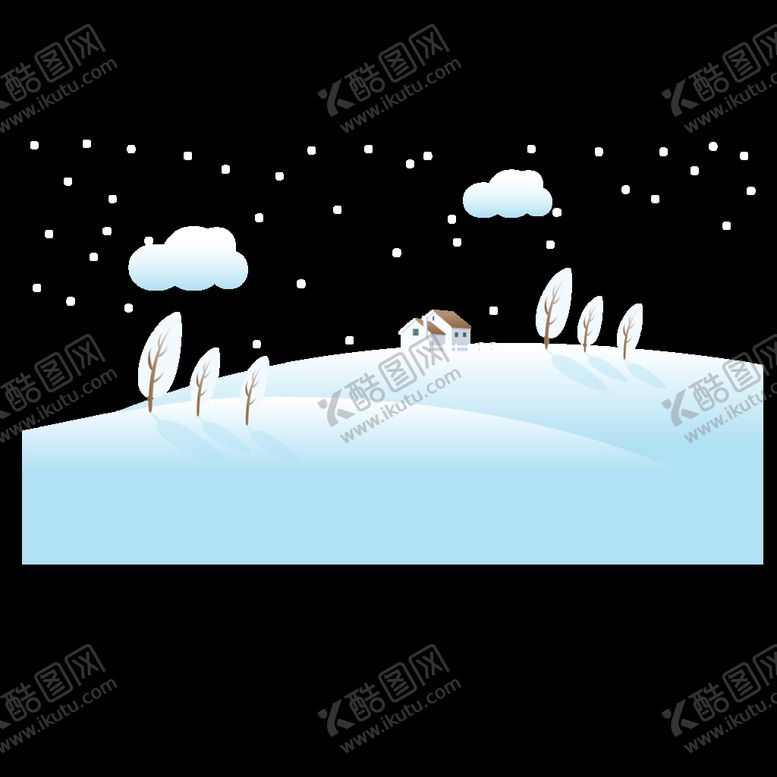 编号：15386310251924065292【酷图网】源文件下载-矢量冬季雪地场景插画