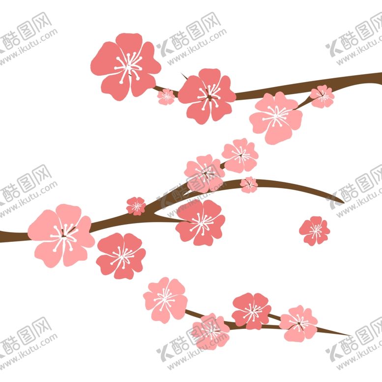 编号：76888910041702178910【酷图网】源文件下载-樱花粉色樱花插图背景图