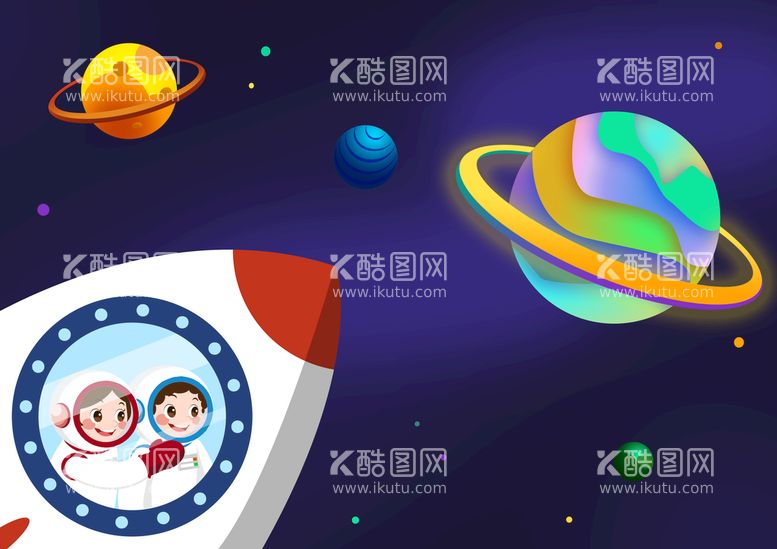 编号：10840410250821495497【酷图网】源文件下载-宇宙星空 宇航员 