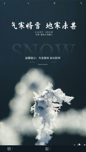 小雪海报
