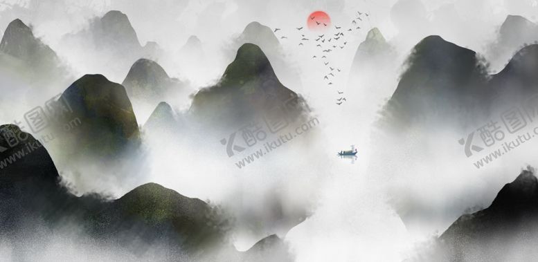 编号：58394906281656105860【酷图网】源文件下载-水墨山水