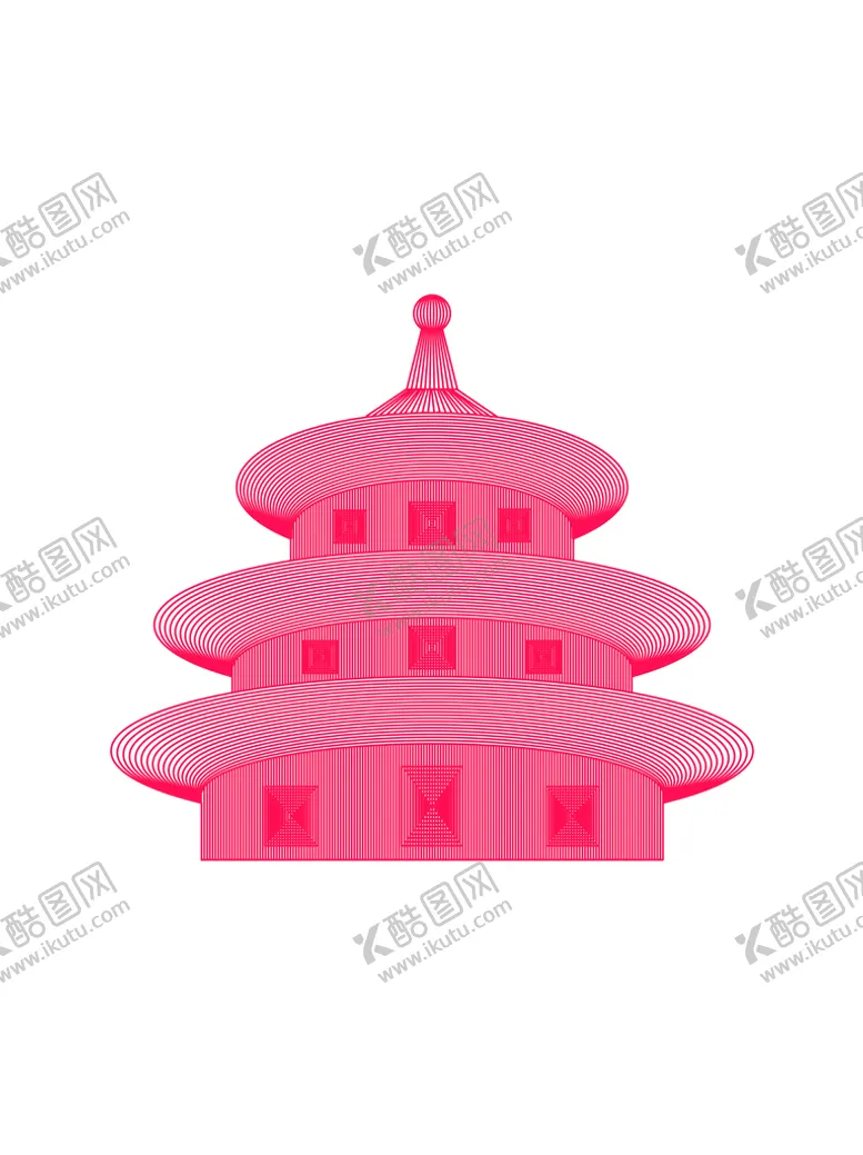 编号：75931209210211356031【酷图网】源文件下载-城门建筑线条素材