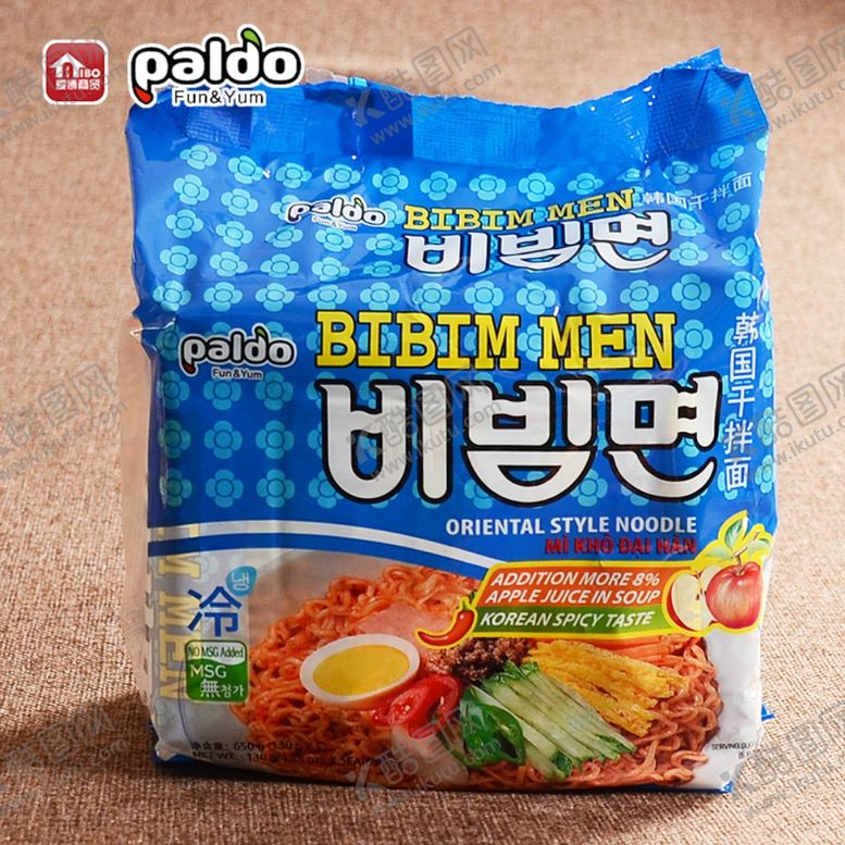 编号：76939610242253376373【酷图网】源文件下载-八道韩国干拌面（5连包）