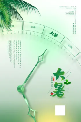 大暑海报宣传创意