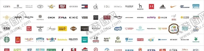 编号：94021006162113565904【酷图网】源文件下载-部分商场LOGO矢量