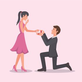 卡通人物求婚