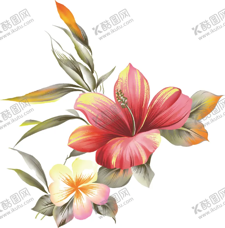 编号：83530806142116105232【酷图网】源文件下载-手绘花