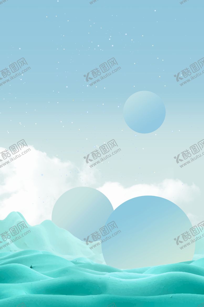 编号：54953411161957483018【酷图网】源文件下载-创意手绘天空月亮图片 
