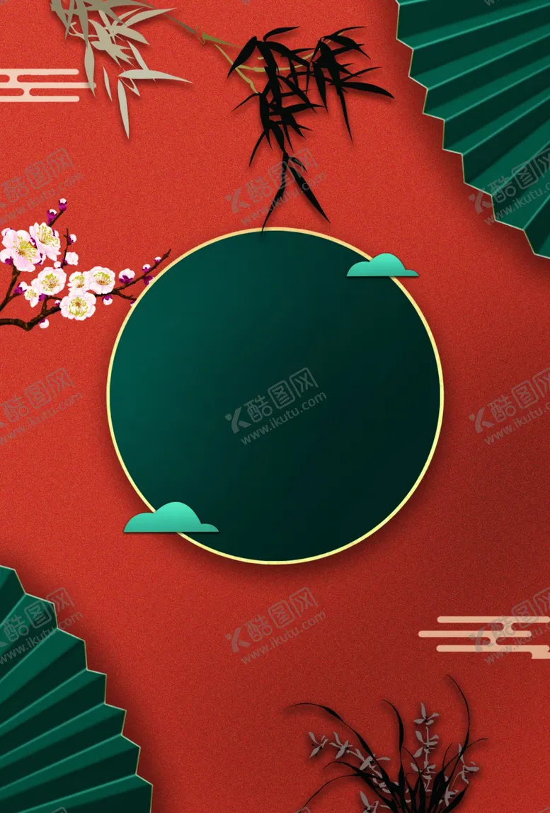 编号：40895609180327568501【酷图网】源文件下载-中国风国潮红色背景