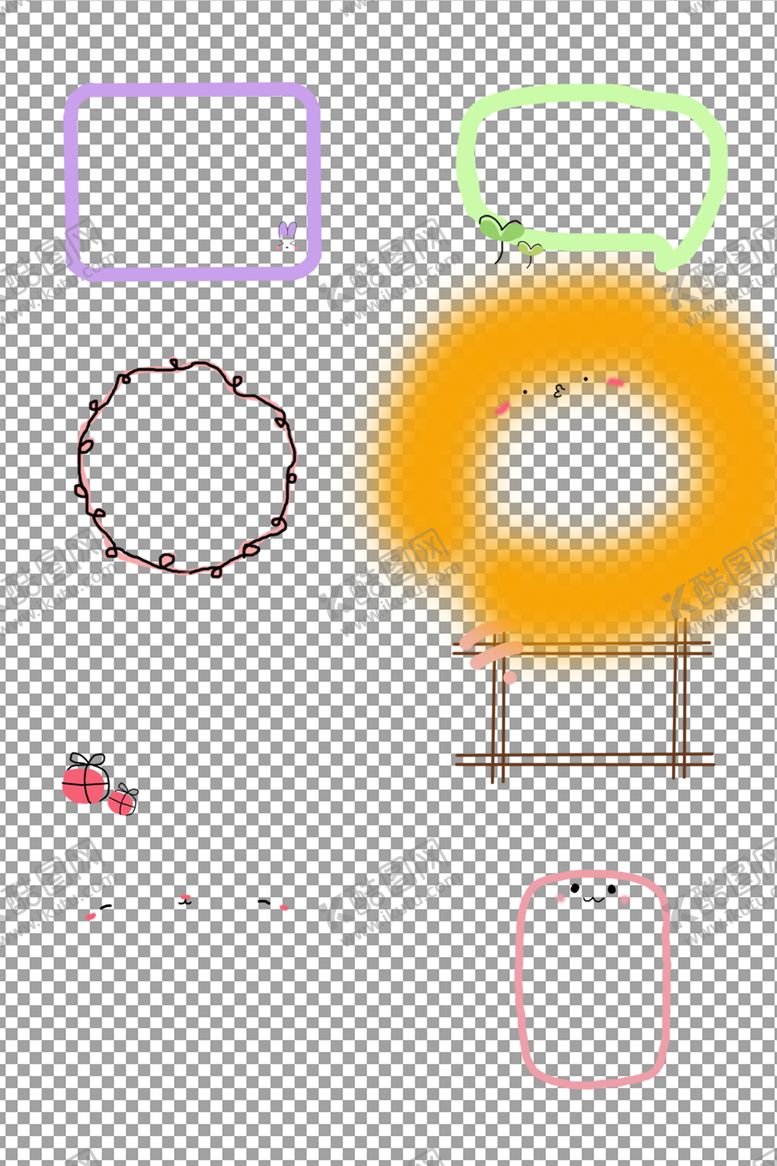 编号：87918909290137596873【酷图网】源文件下载-卡通边框对话框