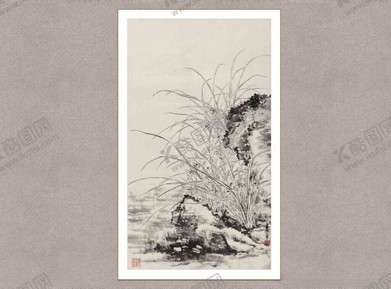 编号：23252512221907308317【酷图网】源文件下载-墨石兰草