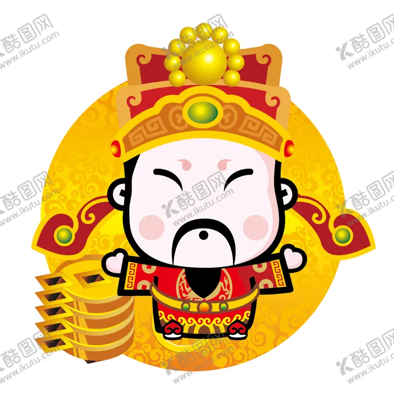 编号：35456903302321535475【酷图网】源文件下载-新年财神拜年PNG素材