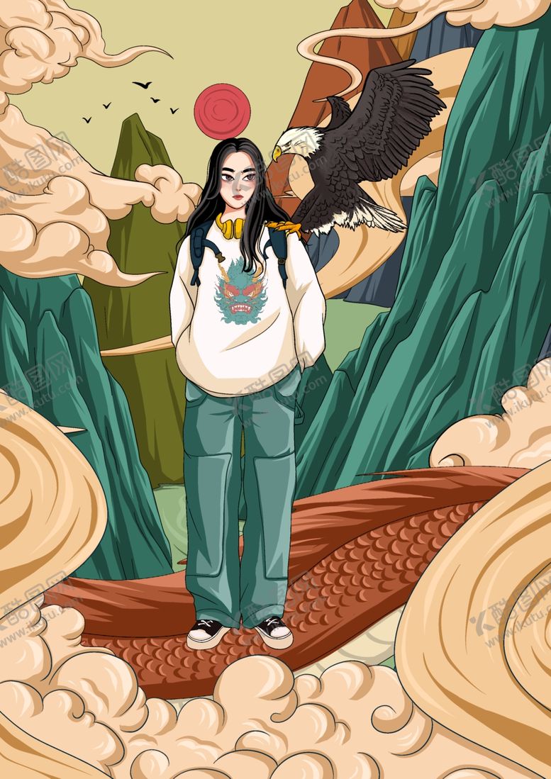 编号：98451809242313595256【酷图网】源文件下载-国潮海报