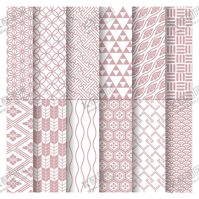 编号：35682811021950548879【酷图网】源文件下载-几何花纹图案
