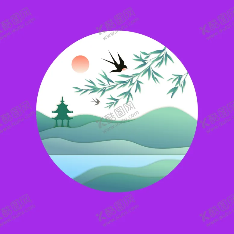 编号：11577012080107287042【酷图网】源文件下载-手绘自然风景