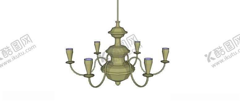 编号：94015709211343393305【酷图网】源文件下载-吊灯skp模型