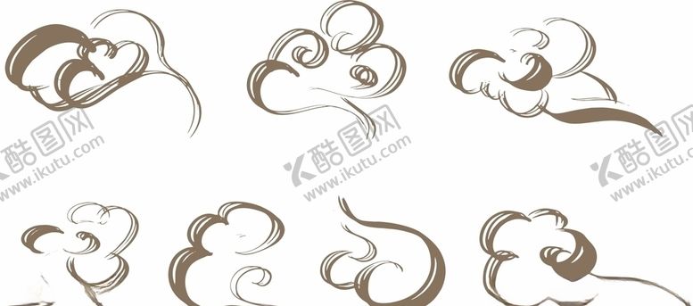 编号：92812209212127264314【酷图网】源文件下载-中式水墨云纹