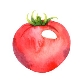 水彩创意插画水果