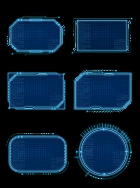 科技边框矢量元素矢量文件