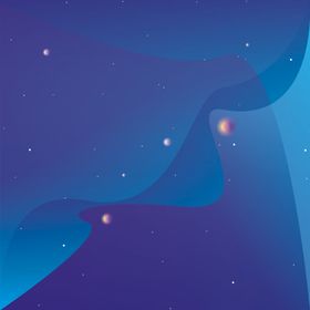 宇宙星空宇航员飞船插画图片