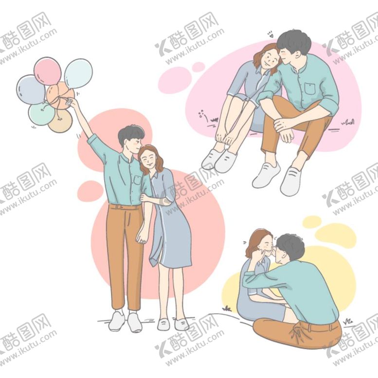 编号：78327912060010081421【酷图网】源文件下载-情侣 