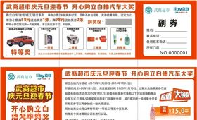 商场抽奖券