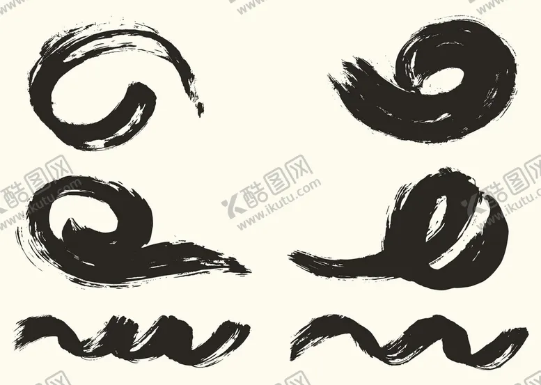 编号：01983509131256443208【酷图网】源文件下载-笔触手绘笔刷书法素材