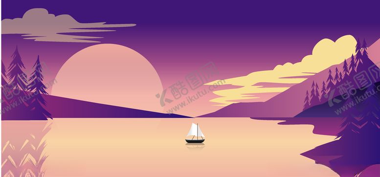 编号：97299909130432475784【酷图网】源文件下载-风景插画