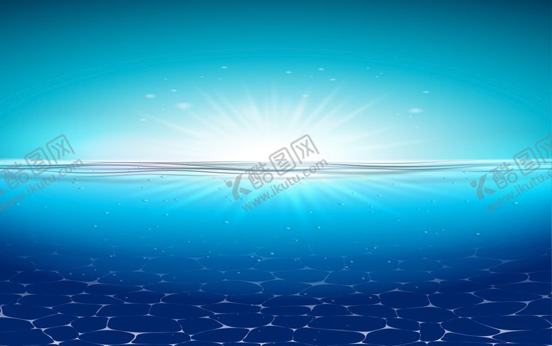 编号：34232802010115182081【酷图网】源文件下载-卡通海洋背景