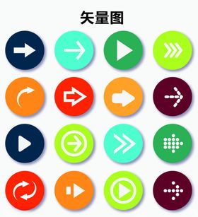 圆形箭头海浪logo品牌标志升腾