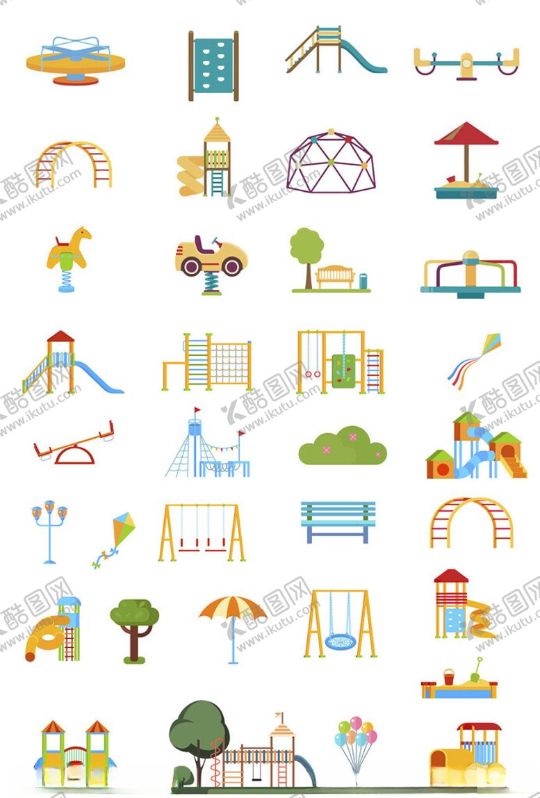 编号：49191911021813132185【酷图网】源文件下载-儿童游乐园图标