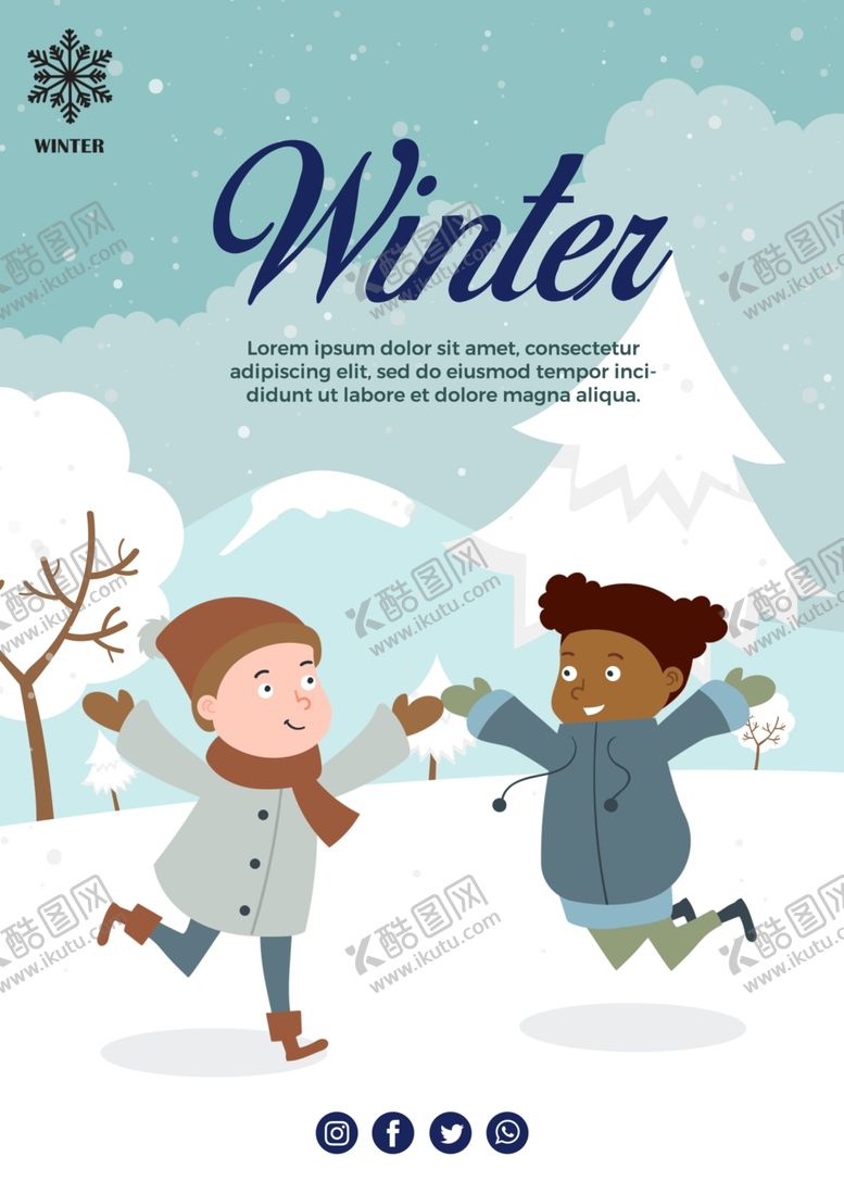 编号：56932309250745283434【酷图网】源文件下载-冬季海报