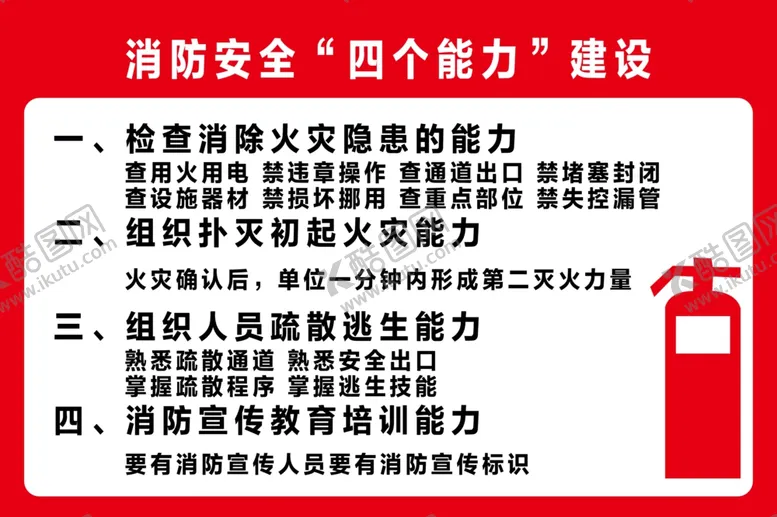 编号：85583206161509489520【酷图网】源文件下载-消防安全四个能力建设