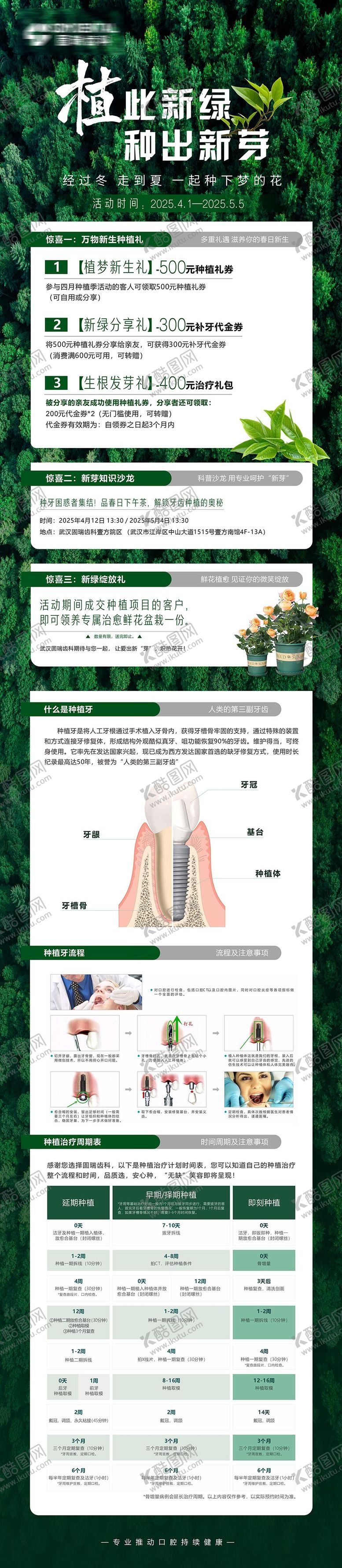 编号：17788502180214302559【酷图网】源文件下载-种植牙植树节长图